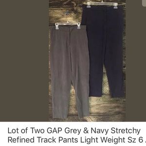 Lot of Two GAP Grey & Navy Stretchy Size 6 A115